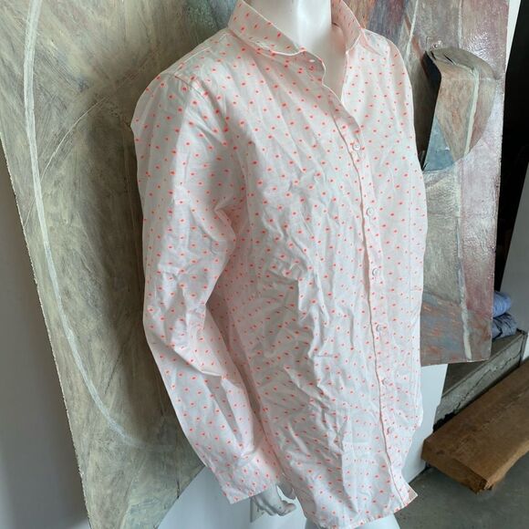 Pure Collection Neon Dobby Cotton Shirt Size 18 - Picture 11 of 12